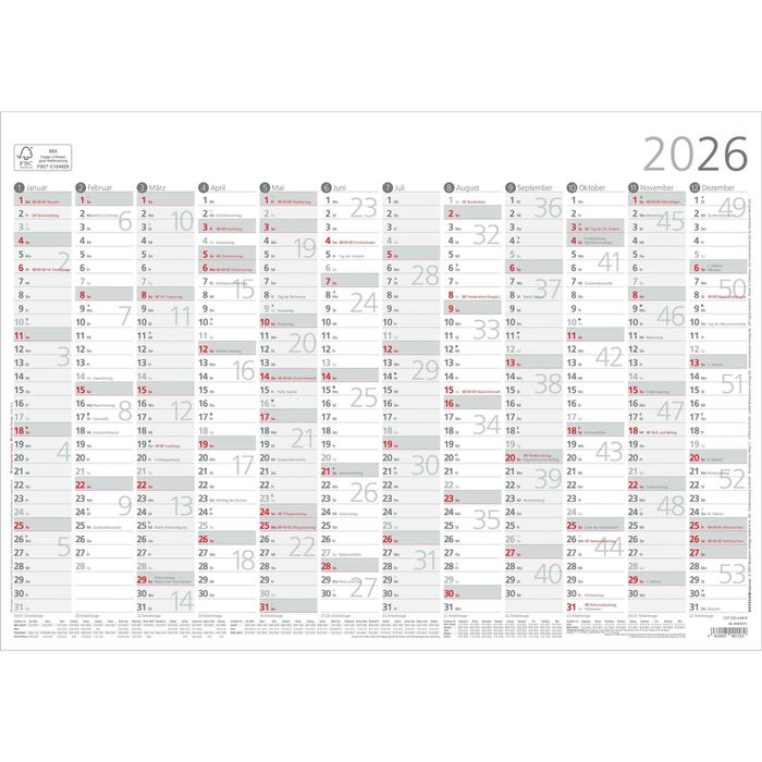 Zettler Wandkalender – günstig kaufen – Böttcher AG