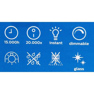 Produktbild für LED-Lampe Philips Filament, E27