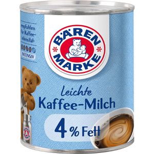 Kondensmilch Bärenmarke Leichte Kaffee-Milch, Fettgehalt 4 %