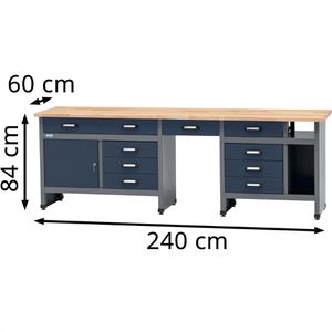 Produktbild für Werkbank Küpper blau
