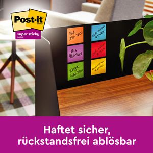 Produktbild für Haftnotizen Post-it Z-Notes Super Sticky, bunt