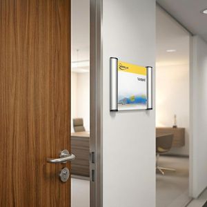 Produktbild für Türschild Böttcher-AG Premium, A4, silber