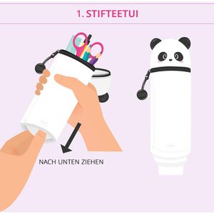 Produktbild für Federmäppchen Legami Kawaii 2-in-1 Panda, KA0010