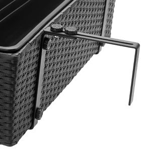 Produktbild für Blumenkasten CASARIA 108062, schwarz