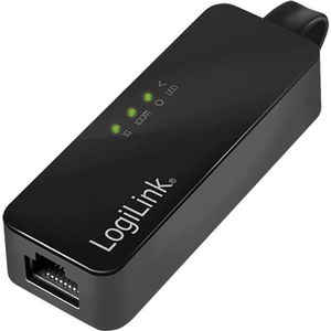 USB-Adapter LogiLink UA0184A m. Netzwerk-Anschluss
