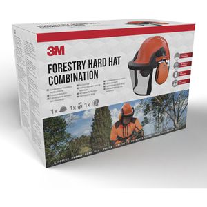 Produktbild für Forsthelm 3M Schutzhelm-Kombi-Set G3000CUVFOREST, orange