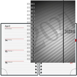 Produktbild für Taschenkalender Rido-Ide perfect/Technik grau, Jahr 2027