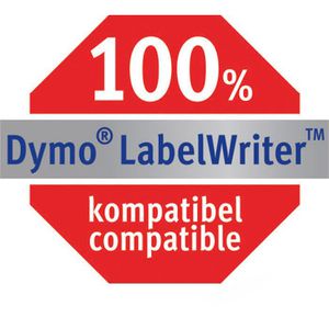 Produktbild für Dymo-Etiketten Zweckform für Dymo 1933086, weiß