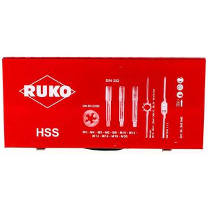 Produktbild für Gewindeschneider RUKO 245040, Set 4, HSS