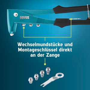 Produktbild für Blindnietzange Novus-Tools N-10, 032-0053, Set