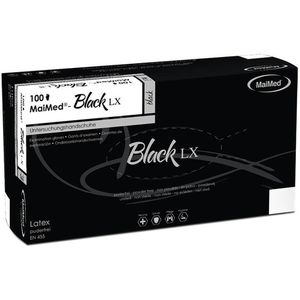 Produktbild für Einmalhandschuhe MaiMed Black LX, schwarz, 100 Stück
