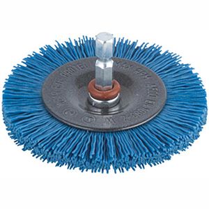 Drahtbürste Wolfcraft gewellt, Scheibenbürste soft