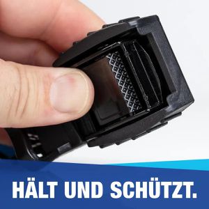 Produktbild für Spanngurt NTG LS.8260, schwarz, Gummiprotektor &amp; Klemmschloss