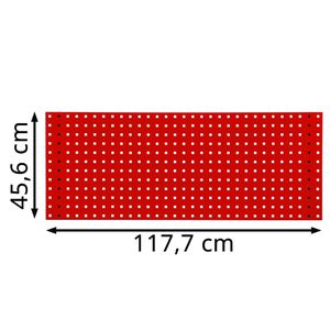 Produktbild für Werkzeugwand ADB 23033, rot, aus Metall
