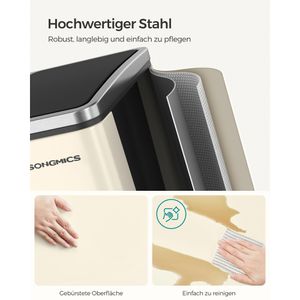 Produktbild für Mülleimer Songmics LTB30A02, sandbeige