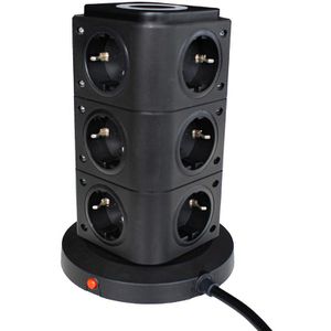 Produktbild für Steckdosenwürfel as-Schwabe 18222, mit 2m Kabel