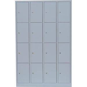 Produktbild für Schließfachschrank Lüllmann 520440, lichtgrau