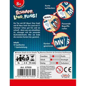 Produktbild für Kartenspiel Amigo 07930, Schnapp, Land, Fluss!