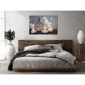 Produktbild für Wandbild Artgeist Buddha &amp; Steine