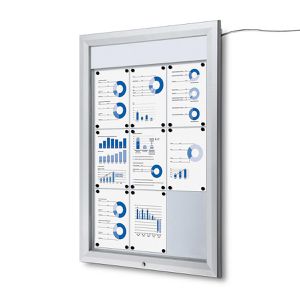 Produktbild für Schaukasten Showdown-Displays T-Linie LED B1 außen