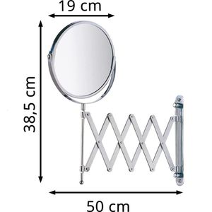 Produktbild für Kosmetikspiegel Wenko Teleskop Exclusiv 15165100, verchromt