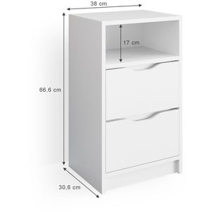 Produktbild für Nachttisch Vicco Ruben, weiß