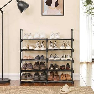 Produktbild für Schuhregal Songmics LSA25BK, aus Metall