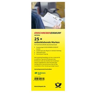 Produktbild für Einschreiben DeutschePost Einwurf, national