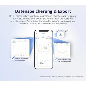 Produktbild für Thermo-Hygrometer Sonoff SNZB-02D, Zigbee, digital