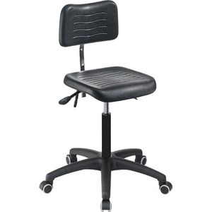 Arbeitsstuhl meychair W5-TR-PU, schwarz