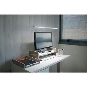 Produktbild für Schreibtischlampe Unilux Strata Base, weiß, LED, dimmbar