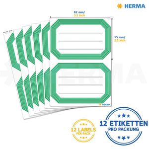 Produktbild für Buchetiketten Herma 5716 Vario, liniert