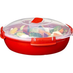 Produktbild für Mikrowellengeschirr Sistema 1118, rot, aus Kunststoff