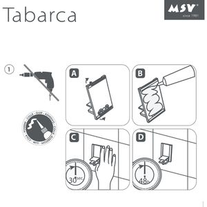 Produktbild für Duschablage MSV Tabarca Bad Regal, verchromt