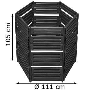 Produktbild für Komposter Garantia Air-King, schwarz, aus Kunststoff