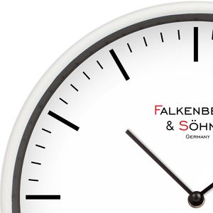 Produktbild für Wanduhr Falkenberg&amp;Söhne Design, Kunststoff, analog, Funkuhr