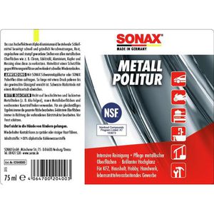 Produktbild für Autopolitur Sonax 02040000 Metall Politur