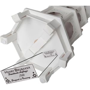 Produktbild für Weihnachtspyramide BRUBAKER weiß