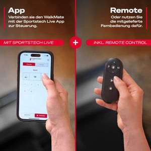 Produktbild für Walking-Pad Sportstech Walkmate, bis 5% manuelle Steigung