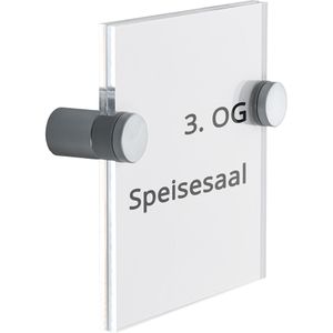 Türschild Böttcher-AG Premium, transparent