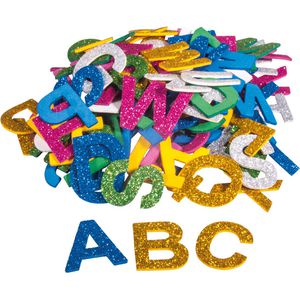 Moosgummi Rayher 30227000 Glitzer Buchstaben, 3 cm