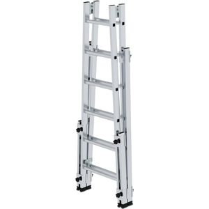 Produktbild für Stehleiter MUNK 33512, nivello-Leiterfüße, beidseitig begehbar