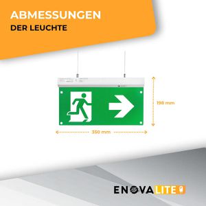 Produktbild für Notbeleuchtung Enovalite 200102-8, Fluchtwegleuchte, LED, Akku