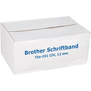 Produktbild für Schriftband Brother TZe-231 CIV, 12mm