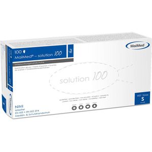 Produktbild für Einmalhandschuhe MaiMed Solution 100, blau, 100 Stück