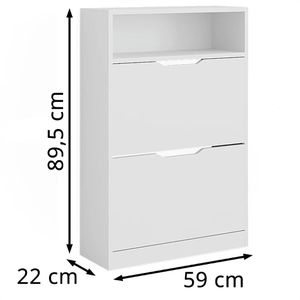 Produktbild für Schuhschrank Vicco Luca, weiß