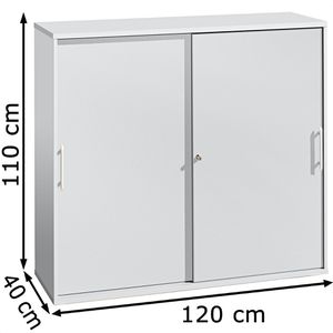 Produktbild für Schiebetürenschrank Hammerbacher B-Serie, abschließbar