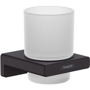 Zahnputzbecher hansgrohe AddStoris 41749670, satiniertes Glas