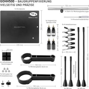 Produktbild für Löthilfe GALLUNOPTIMAL GOHH500, mit Halter