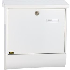 Produktbild für Briefkasten Burg-Wächter Vario Set, 86720, weiß, aus Stahl